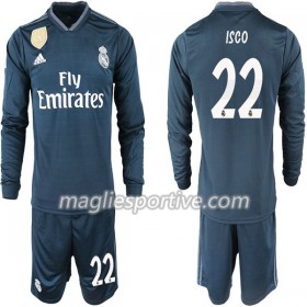 Completo Calcio Real Madrid ISCO 22 Bambino Divisa Trasferta 2018/2019 ML